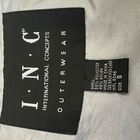 INC International Concepts Silver Belted Trench Coat Women’s Size S - Picture 2 of 6